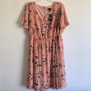 Torrid Light Pink Chiffon Dress